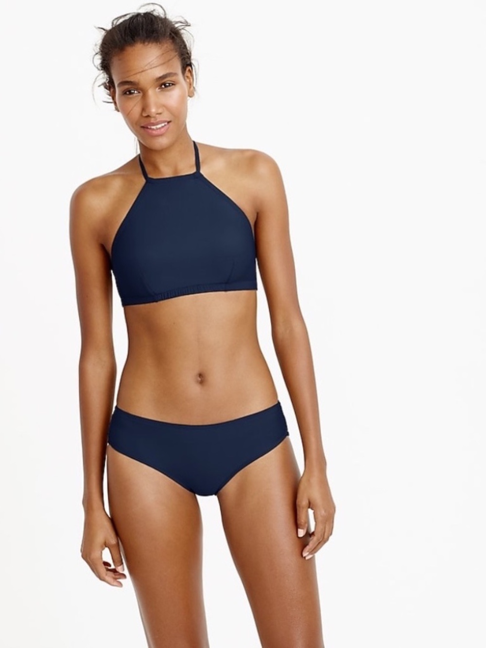 J CREW Crop Halter Bikini, Safari (Olive) S top, XS Bottom - Picture 4 of 8